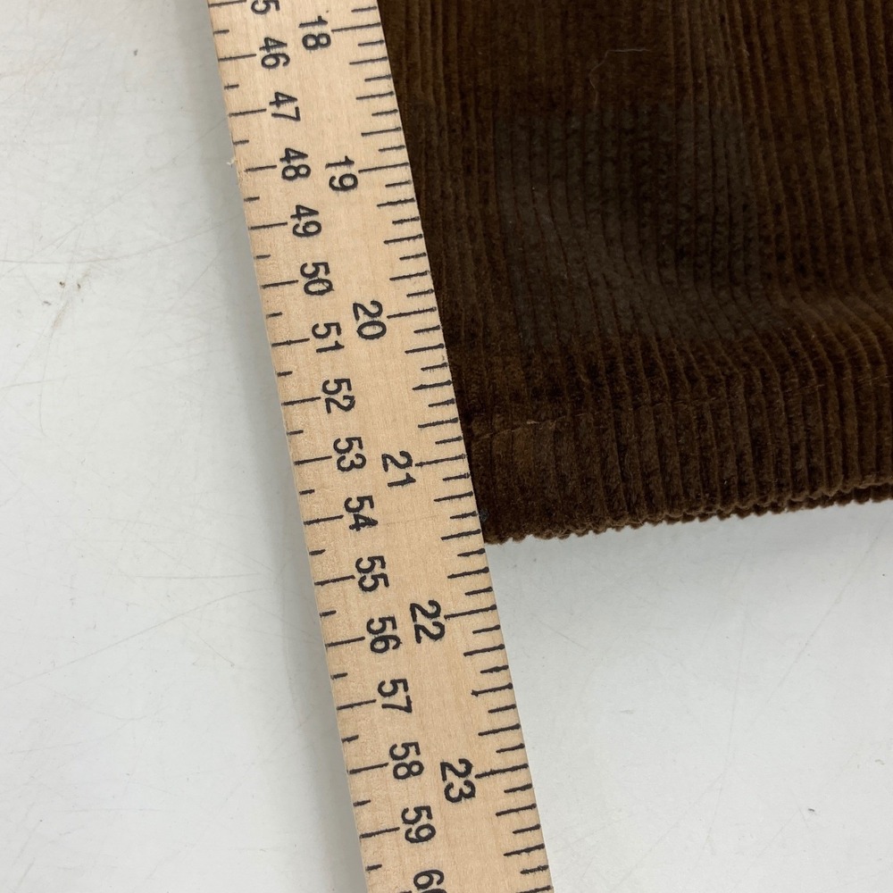 BUYKUD Corduroy Pants Women M Brown NWT Checkered Lagenlook Tapered Drawstring - Picture 10 of 11